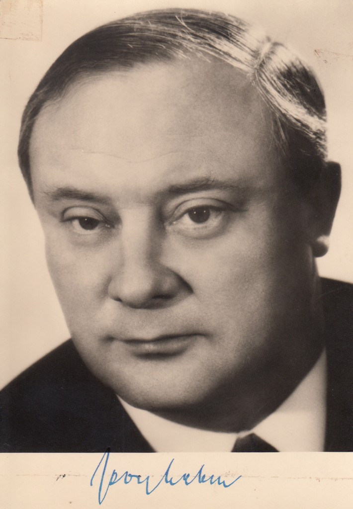 Autogrammkarte Leber SPD ca. 1970 Geschichtsdokumente.de