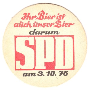 Bierdeckel - SPD  Ihr Bier