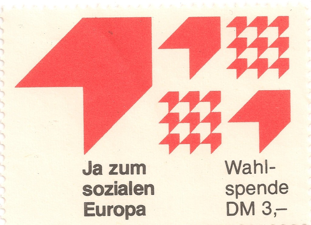 SPD Spendenmarken Europawahl 1979 Geschichtsdokumente.de