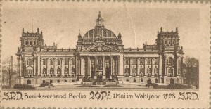 Reichstag Sondermarke SPD 001