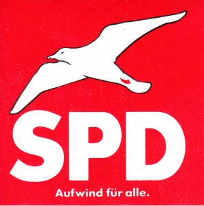 SPD Aufkleber Möwe