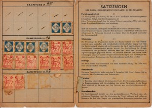 SPD Mitgliedskarte Magdeburg 2