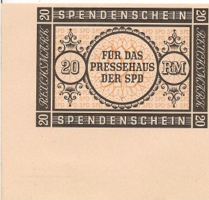 SPD - Spendenschein 20 RM 1948 001