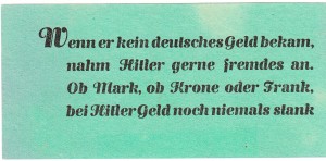 widerstand - hitler - geld